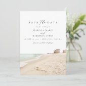PENSACOLA Waterverf Beach Save the Date Kaart (Staand voorkant)