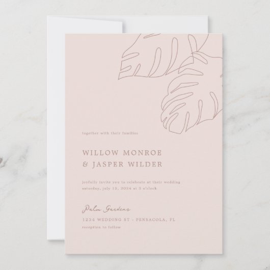 Pensacola Wedding Kaart (Voorkant)