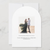 Pensacola Wedding Kaart (Achterkant)