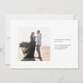 Pensacola Wedding Kaart (Achterkant)