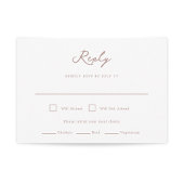 Pensacola Wedding RSVP Kaart