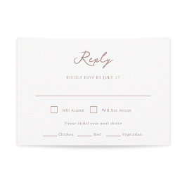 Pensacola Wedding RSVP Kaart