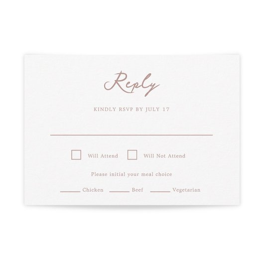 Pensacola Wedding RSVP Kaart