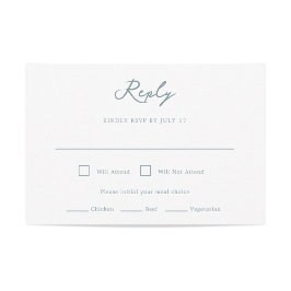 Pensacola Wedding RSVP Kaart