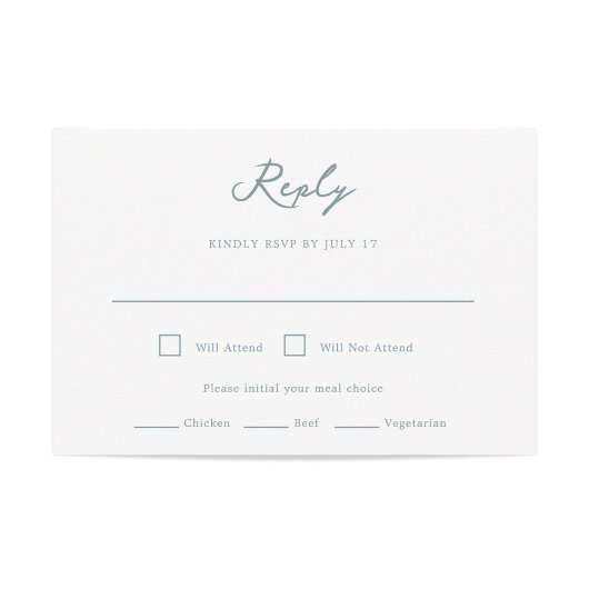 Pensacola Wedding RSVP Kaart