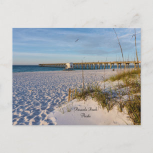 Pensacola Zandduinen Pier Ochtend Ansichtkaart Briefkaart