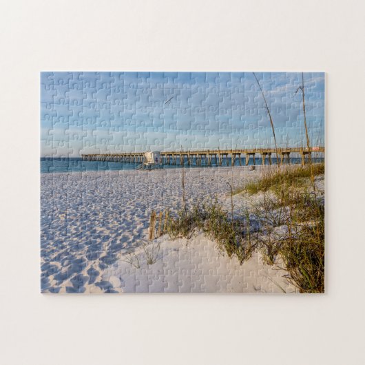 Pensacola Zandduinen Pier Ochtend Jigsaw Puzzel (Horizontaal)
