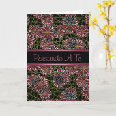 Pensando een Te, het Italiaanse Denken aan u kaart (Gele Bloem)