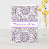 Pensando een Te, het Italiaanse Denken aan u kaart (Gele Bloem)