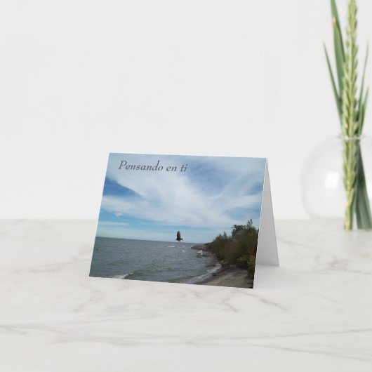 Pensando en ti-wenskaart kaart (Voorkant)