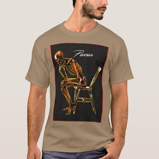 Pensar: De Nadenkende Statement T-shirt (Voorkant)