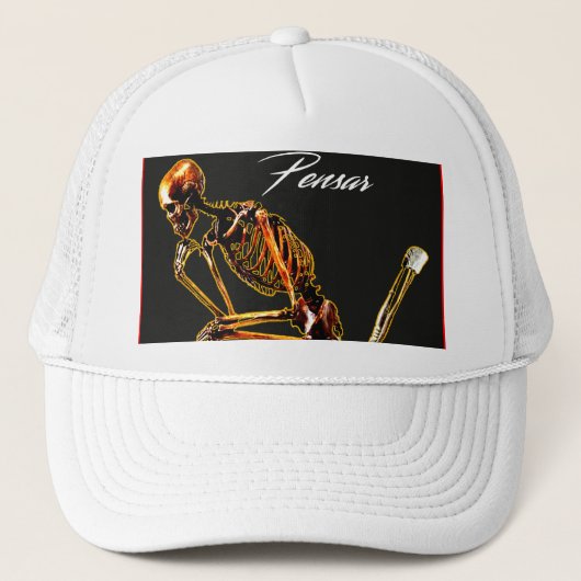 Pensar: meertalige reflecties trucker pet (Voorkant)