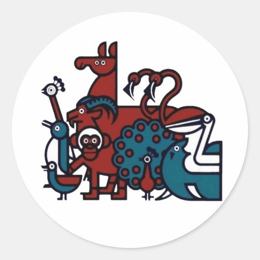 Penscynor Vogeltuinen Zelfklevende Sticker (Voorkant)