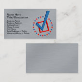 Pensed Metal Kijk Professionele Stemming | Politic Visitekaartje (Voorkant / Achterkant)