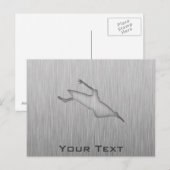 Pensed Metal-look Kayaking Briefkaart (Voorkant / Achterkant)