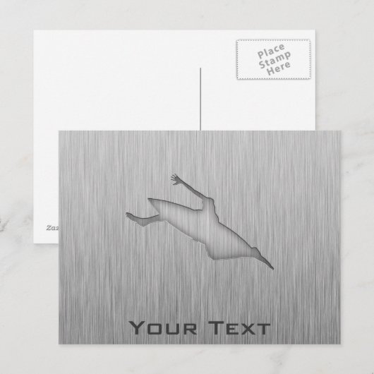 Pensed Metal-look Kayaking Briefkaart (Voorkant / Achterkant)