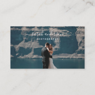 Pensed Script Modern Typografie Fotograaf Visitekaartje