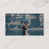 Pensed Script Modern Typografie Fotograaf Visitekaartje (Voorkant)