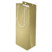 Penseded Deep Gold Wijn Cadeautas (Voorkant Gekanteld)