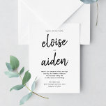 Penseded Names Modern Wedding Invitation BNM Bedankkaart<br><div class="desc">Modern ontwerp van © berrysnoot. Afdrukbare digitale bestanden en overeenkomende objecten zijn beschikbaar! Bezoek onze website op www.berryberrysweet.com voor meer informatie!</div>