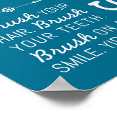 penseel | Bathroom Rules Poster Art Print 8x10 (Hoek)