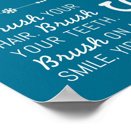 penseel | Bathroom Rules Poster Art Print 8x10 (Hoek)