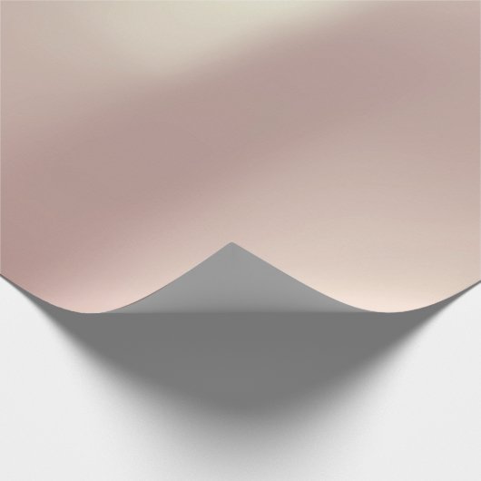 Penseel Champaign Roze Rose Gold Powder Minimale Cadeaupapier (Hoek)