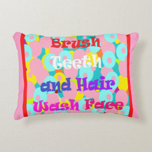 Penseel De tanden van het haaruiteinde voelen leuk Accent Kussen