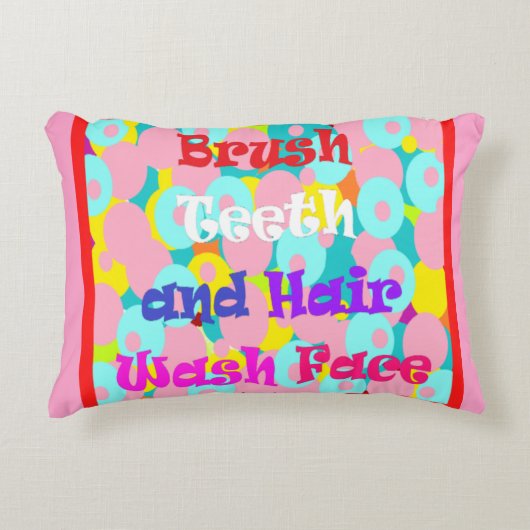 Penseel De tanden van het haaruiteinde voelen leuk Accent Kussen (Voorkant)