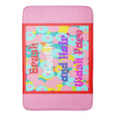 Penseel De tanden van het haaruiteinde voelen leuk Badmat (Voorkant Verticaal)