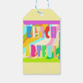 Penseel De tanden van het haaruiteinde voelen leuk Cadeaulabel (Achterkant)