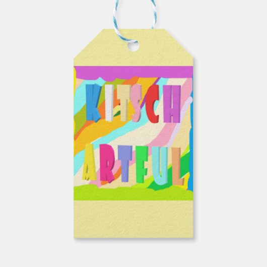 Penseel De tanden van het haaruiteinde voelen leuk Cadeaulabel (Achterkant)