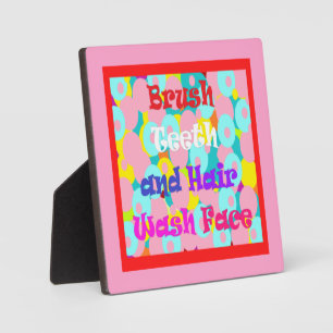 Penseel De tanden van het haaruiteinde voelen leuk Fotoplaat