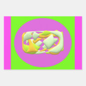 Penseel De tanden van het haaruiteinde voelen leuk Inpakpapier Vel (Voorkant 3)