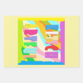 Penseel De tanden van het haaruiteinde voelen leuk Inpakpapier Vel (Voorkant 2)