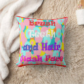 Penseel De tanden van het haaruiteinde voelen leuk Kussen (Deken)