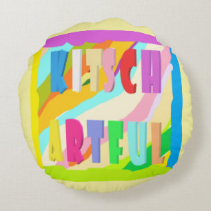 Penseel De tanden van het haaruiteinde voelen leuk Rond Kussen