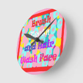 Penseel De tanden van het haaruiteinde voelen leuk Ronde Klok (Hoek)