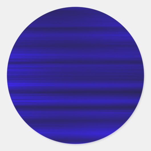 Penseel diepblauw ronde sticker (Voorkant)