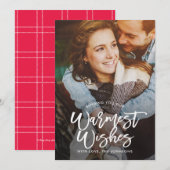  Penseel EDITABLE COLOR Holiday Photo Card Feestdagenkaart (Voorkant / Achterkant)