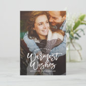  Penseel EDITABLE COLOR Holiday Photo Card Feestdagenkaart (Staand voorkant)