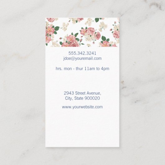 Penseel- en schuifaanlooppatroon visitekaartje (Achterkant)