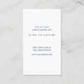 Penseel en schuim visitekaartje (Achterkant)