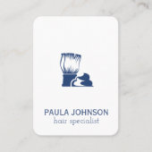 Penseel en schuim visitekaartje (Voorkant)