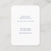 Penseel en schuim visitekaartje (Achterkant)