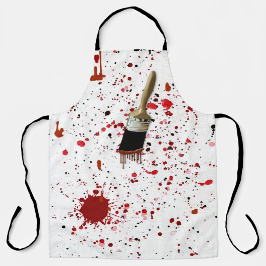 Penseel en spatbord verven schort (Voorkant)