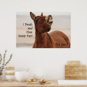 Penseel en verlies uw tanden dagelijks poster (Keuken)