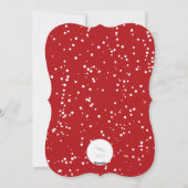 Penseel geborsteld Vet Keel Floral Rustic kerstfot Feestdagenkaart (Achterkant)