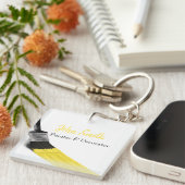 Penseel Geel penseel van het bedrijf van de schild Sleutelhanger (Voorkant Rechts)