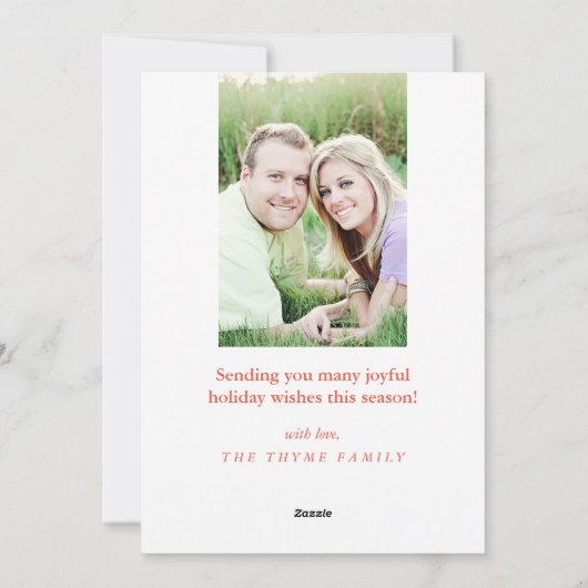 Penseel-geschilde Valentijnsdag-fotokaart Feestdagenkaart (Achterkant)